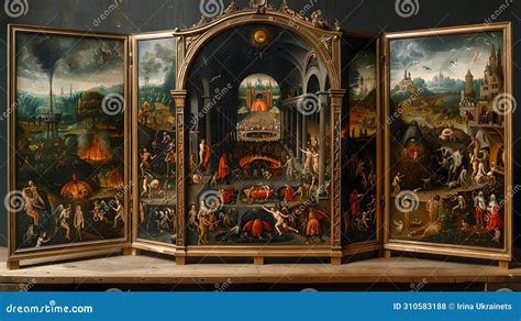 The Hawult Church Triptych: Intricate Symbolic Details and Vivid Narrative Tapestry!